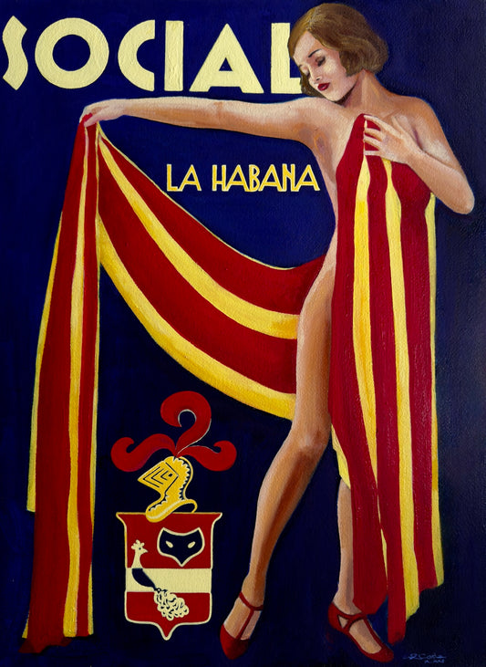 Catalana en La Habana Fine Art Print