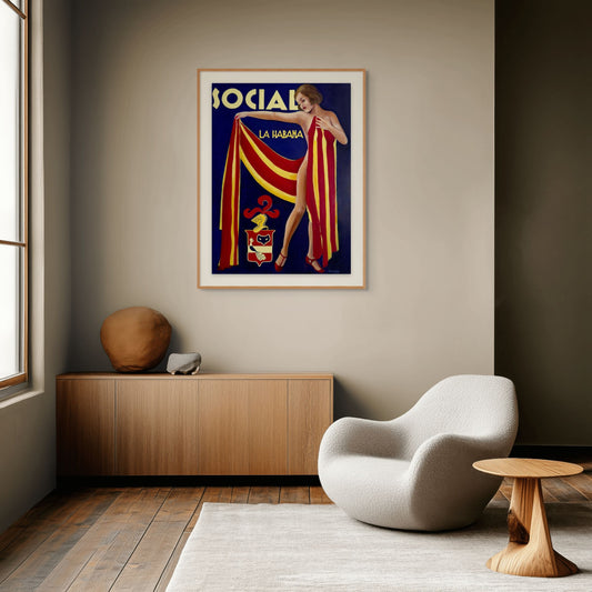 Catalana en La Habana Fine Art Print