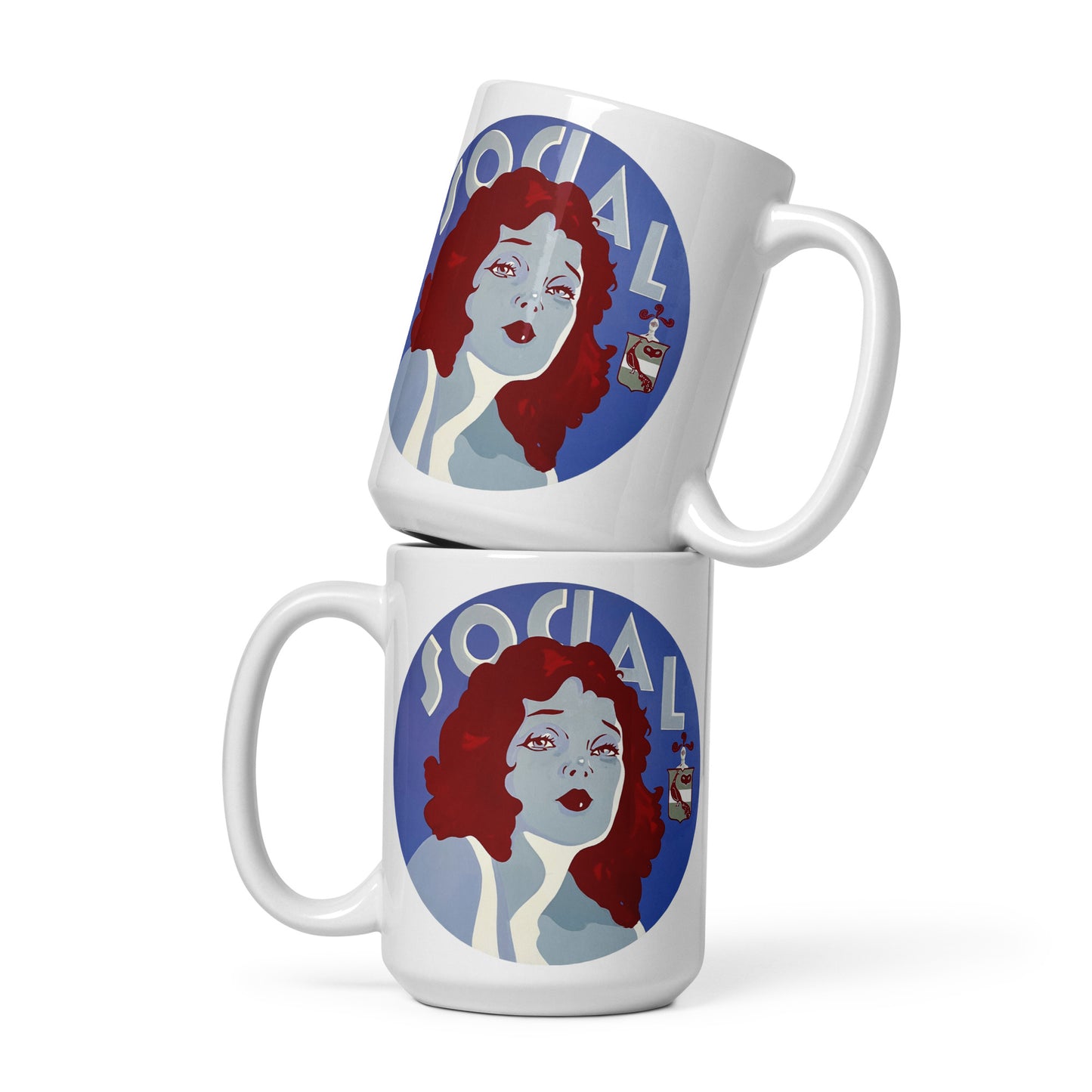 Untitled SOCIAL Art Print Mug by Andrés Conde